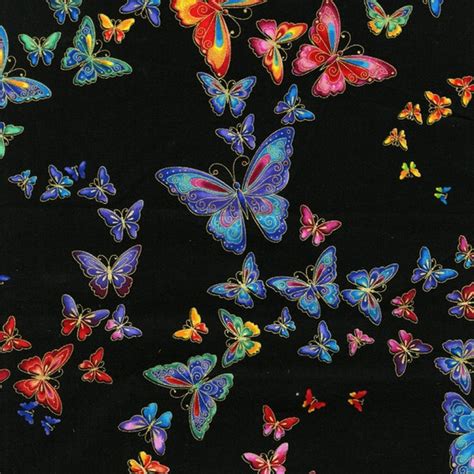 metallic butterfly fabric|hobby craft butterflies.